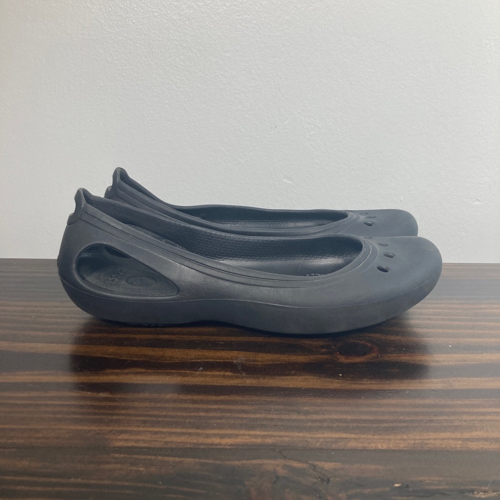 Crocs Kadee Black Casual Comfort Slip On Flats Womens Size 7